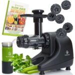 Bild von Nutrilovers MULTI-PRESS Profi Slow Juicer mit 6+1 Multi-Aufsätzen für Saft, Pasta, Brot & Sorbet