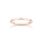 Bild von Thomas Sabo Ring mit weißen Steinen roségold