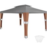 Bild von Tectake Rattan Garten Pavillon Mona 3x4m