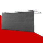 Produktbild von fensterversand.com Garagentor 5000 x 2125 mm, elektrisch, mit Motor, Sektionaltor Typ Comfort, Anthrazitgrau ähnlich RAL 7016, Woodgrain, Kleinsicke