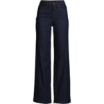 Bild von Recover Jeans High Waist mit weitem Bein, Damen,  Blau, by Lands’ End