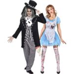 Bild von BCI Märchen-Paarkostüm Alice und Hutmacher Halloweenkostüm blau-schwarz