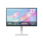 Bild von LG Electronics LG UltraFine 27” UHD 4K IPS-Monitor HDR10 Dynamic Action Sync 27US550-W Schwarz Klasse F