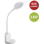 Bild von Velamp SWAN2: 7W LED Schreibtischlampe mit Berührungsschalter und Stifthalter. Weiß