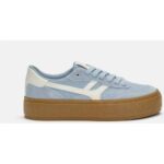 Bild von Pull&Bear Retro-Sneaker Mit Dicker Sohle – Blau – female – Size: 36