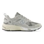 Produktbild von New Balance Men’s 878 in Grau/Beige/Schwarz, Suede/Mesh, Größe 42.5