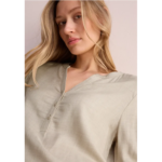 Bild von Cecil / Melange-Look Bluse – desert beige melange / Beige / 100% Viskose / XL S L M XXL XS