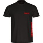 Bild von multifanshop Herren T-Shirt – Frankfurt – Brust & Seite – Druck rot – Männer