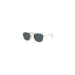 Bild von Ray – Ban Unisex RB3857 FRANK 9196R5 Sonnenbrillen Metall Gold Blau Quadratisch Normal