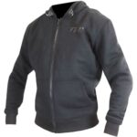 Bild von Trilobite Binder Motorrad Zip Hoodie – Schwarz Grau – 4XL – male