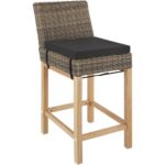 Bild von Tectake Rattan Barstuhl Latina – natur