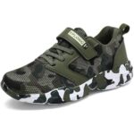 Bild von Splashed White Camouflage-Schuhe Für Jungen Und Mädchen, Bequeme Wanderschuhe, Tennis, Laufen, Leichte, Atmungsaktive Turnschuhe Für Kinder Grün 29
