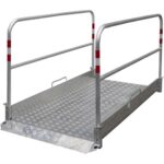 Bild von Schake Grabenbrücke komplett aus Aluminium 1m breit, 2,20m lang