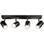 Bild von HOFTRONIC™ Lark – LED Deckenleuchte – 4-flammig – Exkl. GU10-Spots – Schwenkbar und drehbar – Dimmbar – IP20-staubdicht – Schwarz