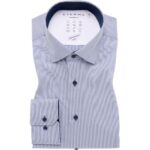 Bild von ETERNA Mode GmbH MODERN FIT Performance Shirt in dunkelblau gestreift – dunkelblau – male – Size: 43