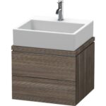 Bild von Duravit L-Cube Waschtischunterbau für Konsole, Breite 920mm, Tiefe 477mm, 2 Schubkästen, Farbe: Pine Terra Dekor