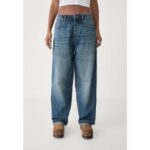 Bild von Stradivarius Verstellbare Baggy-Jeans  Im Stück gefärbtes Blau 27