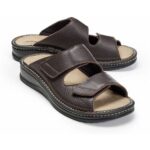 Bild von Avena Hallux-Klettpantolette Supersoft – Braun – male – Size: 40