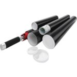 Bild von ratioform Versandrohr, schwarz, LxØ 860 x 80 mm, ab 10 Stk