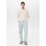 Bild von Pull-over en maille fine ivoire – Homme – S – MANGO MAN