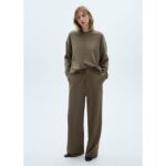 Bild von Sweat col rond détail couture kaki – Femme – S – MANGO