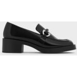 Bild von Charles & Keith – Catelaya Loafer-Pumps mit metallischem Akzent Black Box 39