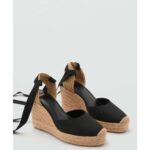 Bild von Chaussure à talon compensé avec bride combinée noir – Femme – 42 – MANGO