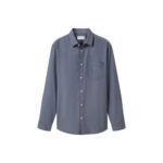 Bild von TOM TAILOR Herren Regular Fit Hemd mit Struktur, blau, Gemustert, Gr. S