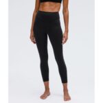Bild von lululemon – Wunder Under Leggings aus mit hohem Bund für Frauen – 64 cm – Größe 0 in Black