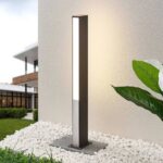 Bild von LED Wegeleuchte Aegisa Lucande, schwarz, Edelstahl, Modern, LED Außenleuchte