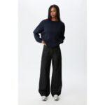 Bild von Stradivarius Strickpullover mit Rundausschnitt  Marineblau XL