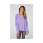 Bild von LIEBLINGSSTÜCK® Bluse, 1/1-Arm Rundhalsausschnitt Allover-Druck mit ECOVERO Viskose female