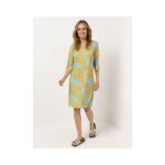 Bild von IN-PRINT Kleid 3/4-Arm Rundhalsausschnitt kniebedeckend female