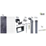 Bild von Alberts Set Fix-Clip Pro® anthrazit Ø 2,2 mm 81 x 2500 cm