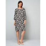 Bild von alba moda Kleid in grafischem Dessin marine 38