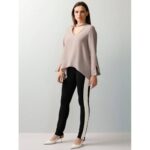 Bild von alba moda Oversizedbluse mit Cutout stein 36