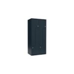 Bild von Z-Spind Fydor, 2 Abteile, grau, B 800 mm, 2 Abteile, flache Dachform, Vorhängeschloss kaiserkraft